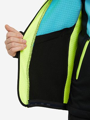 Превью Лыжная куртка Куртка лыжная FISCHER Softshell Warm Jr Бирюзовый
